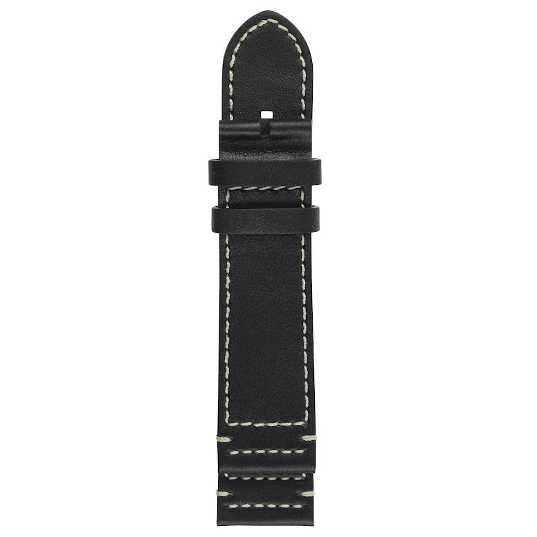 GV2 24mm Leather Strap with White Stitching