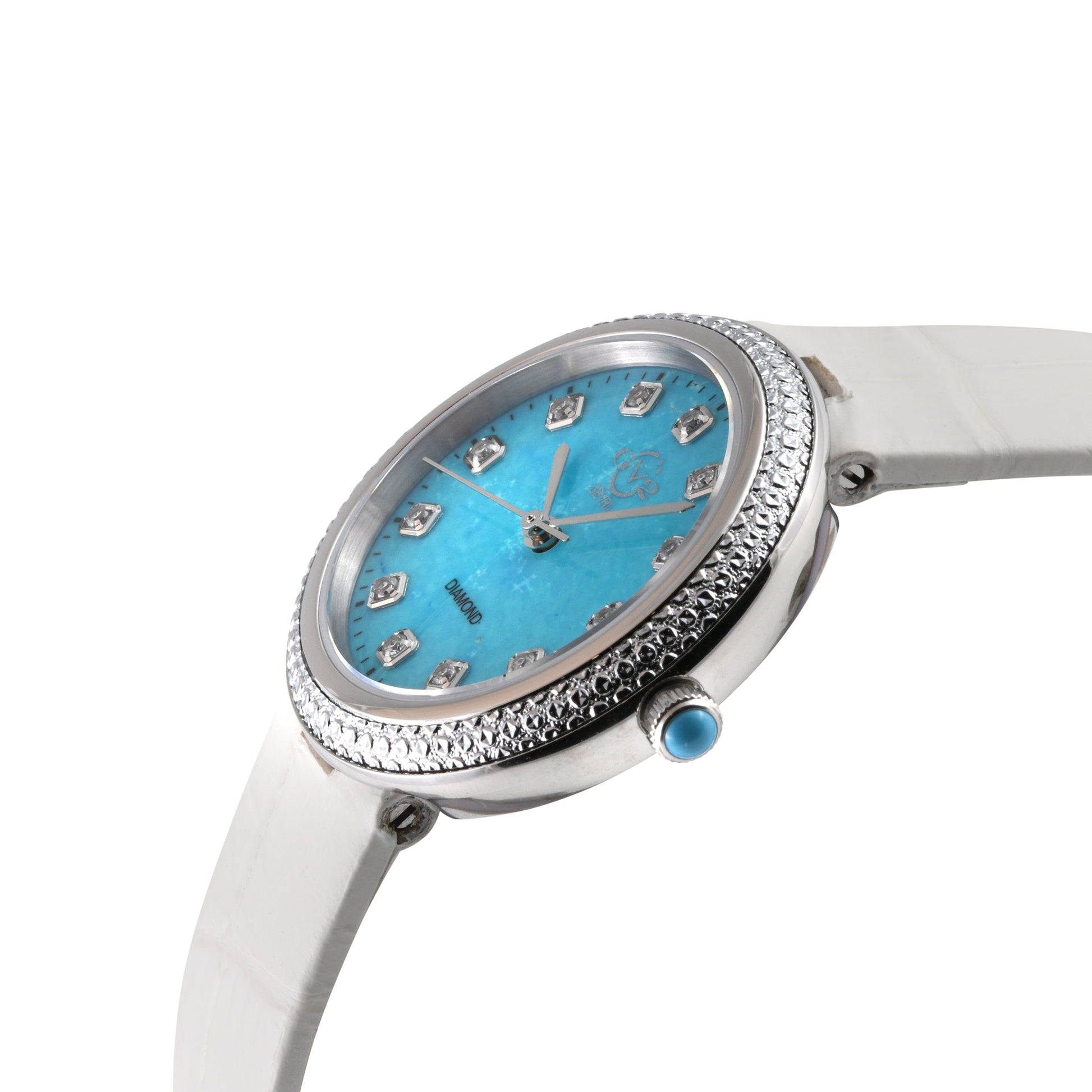 Gevril-Luxury-Swiss-Watches-GV2 Arezzo Diamond - Turquoise-