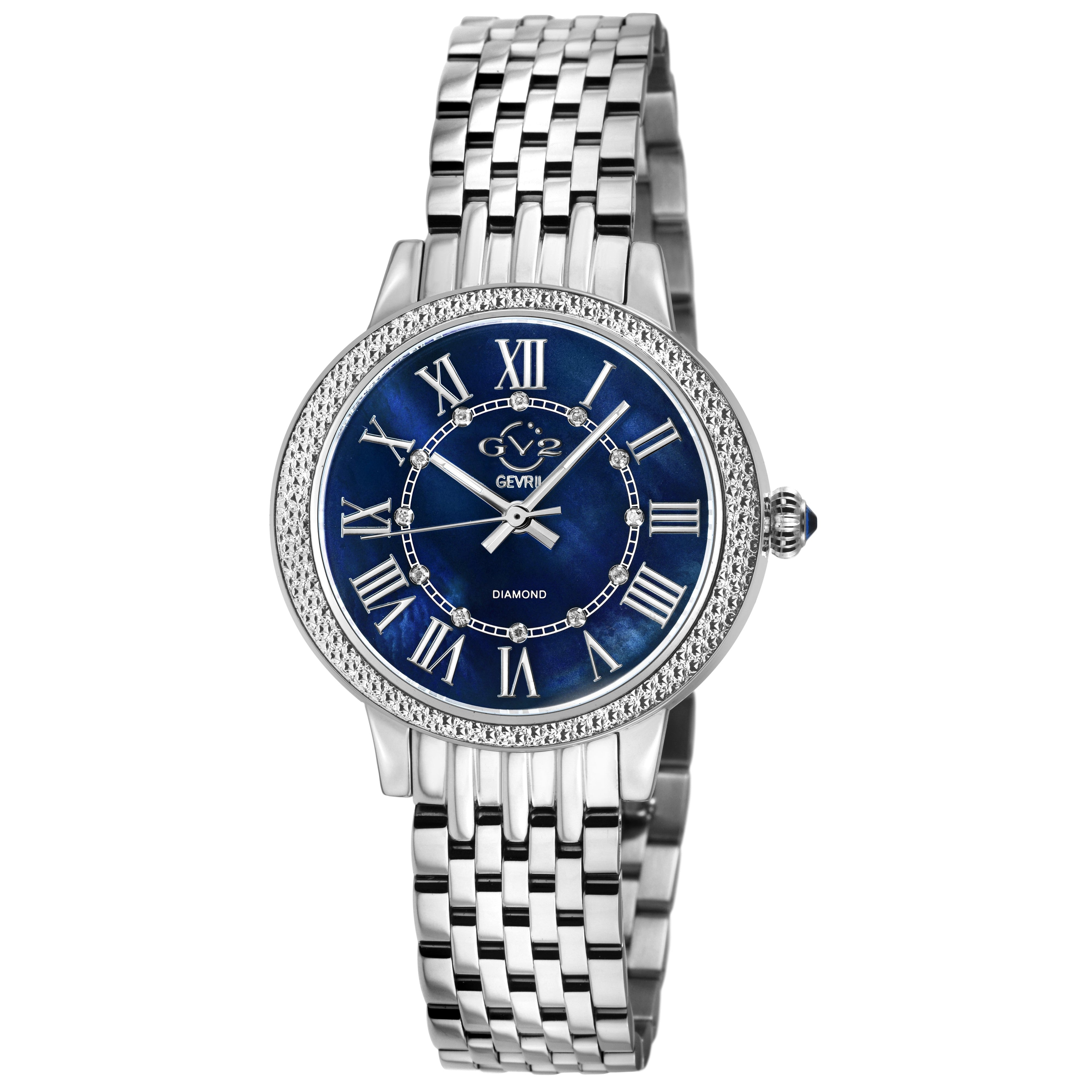Men's Marchese Leather Blue Dial Watch | World of Watches