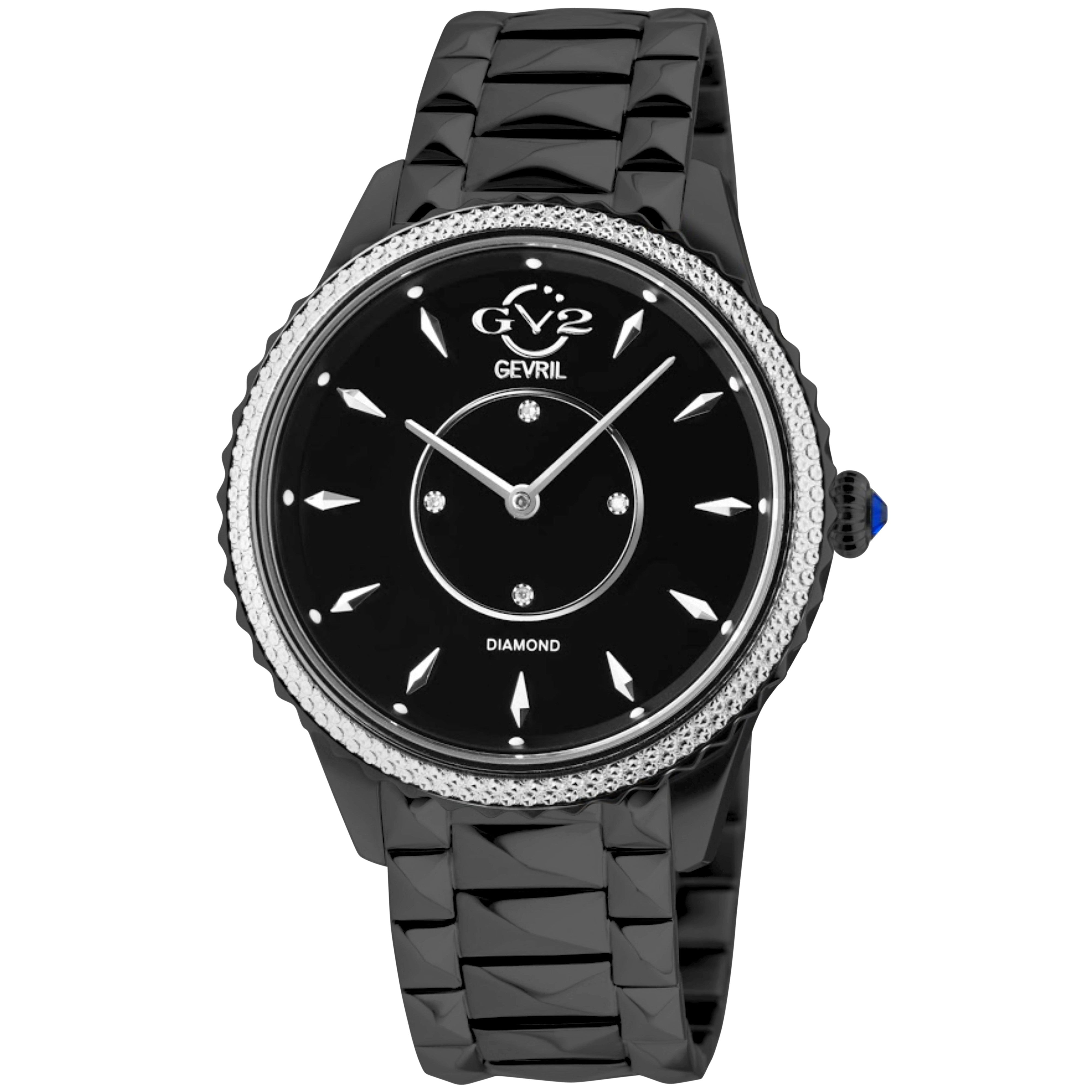 Diamond best sale black watches