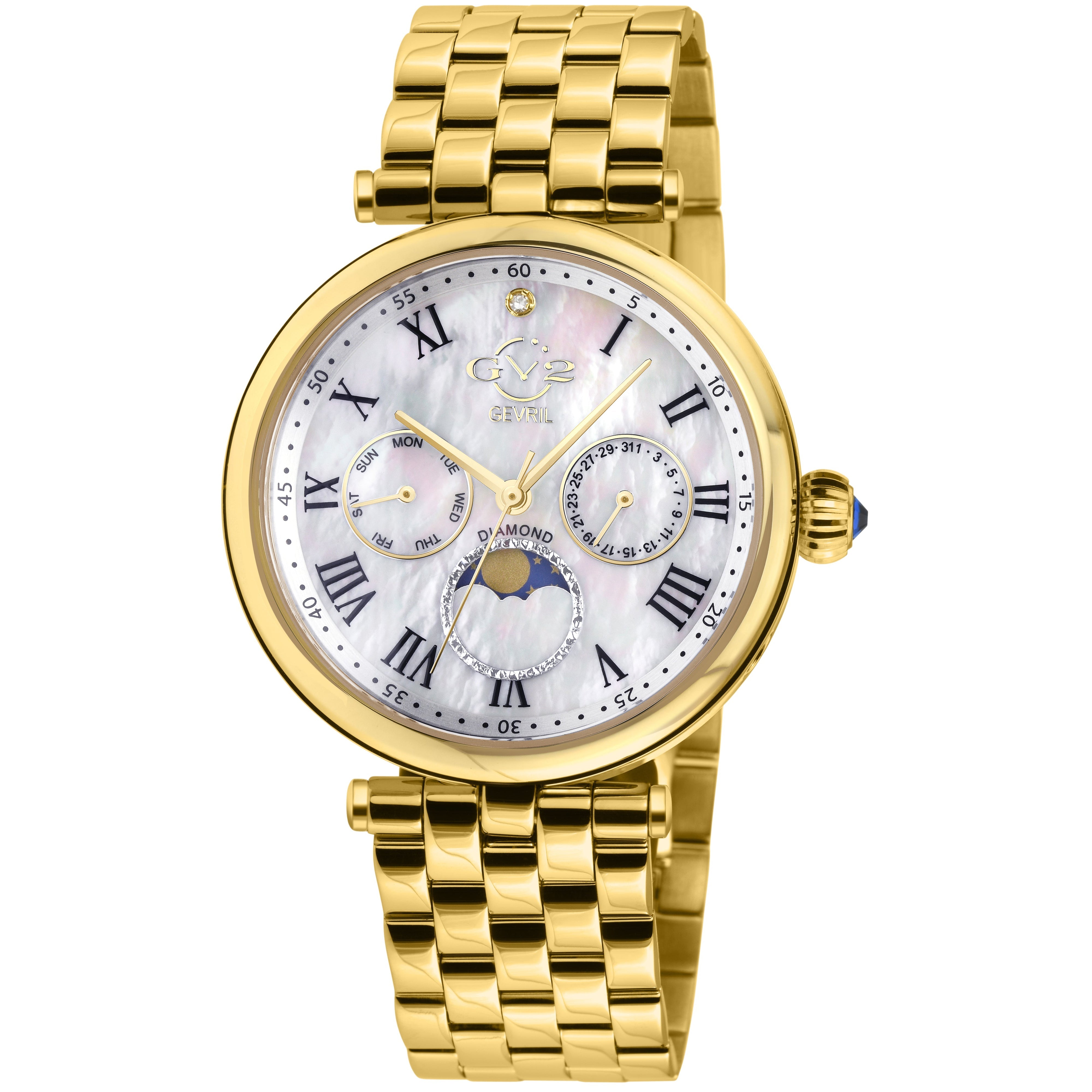 Florence Matte - Denim Blue & Rose Gold Floral Watch – Monarchic®