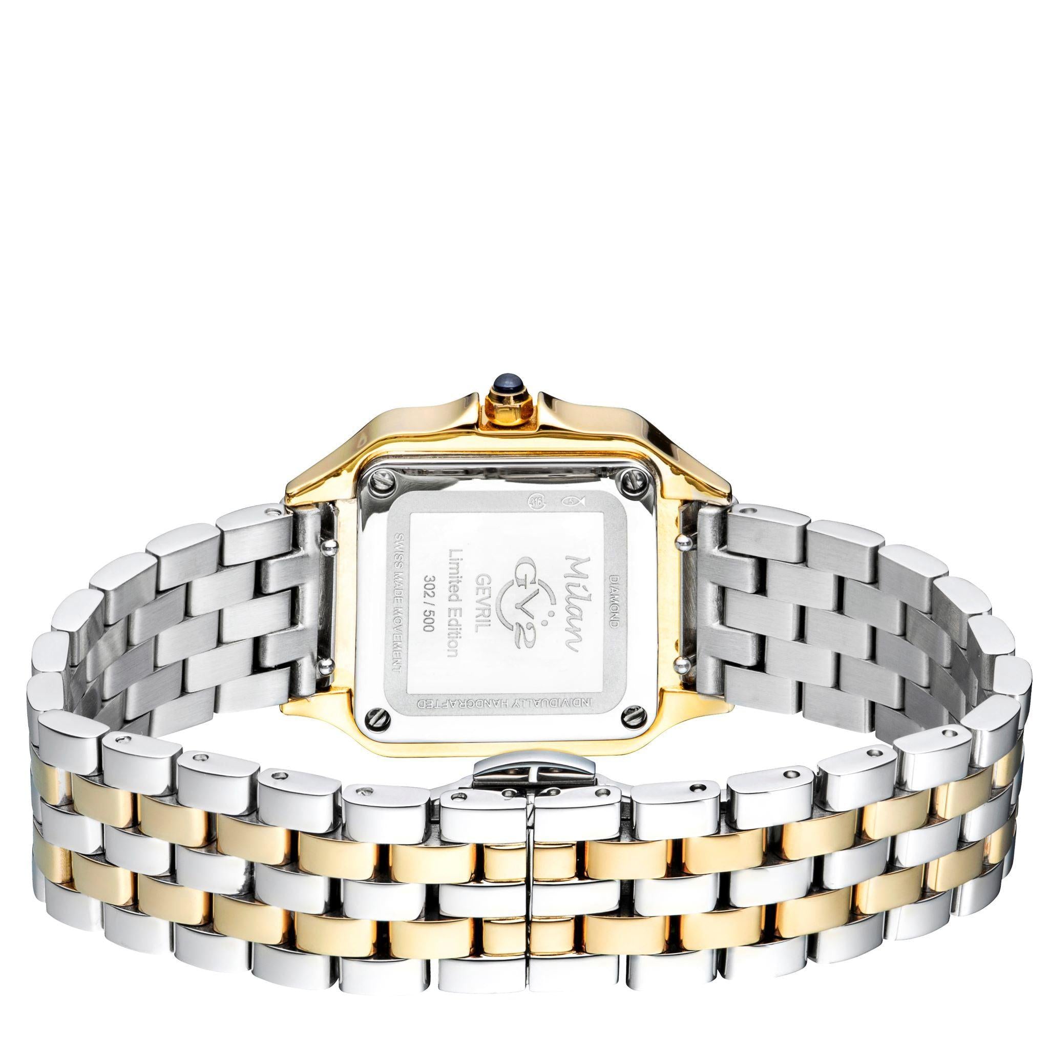 Rare Ladies wrist watch, designer Milan Diamond quartz two tone MLN 863 |  eBay