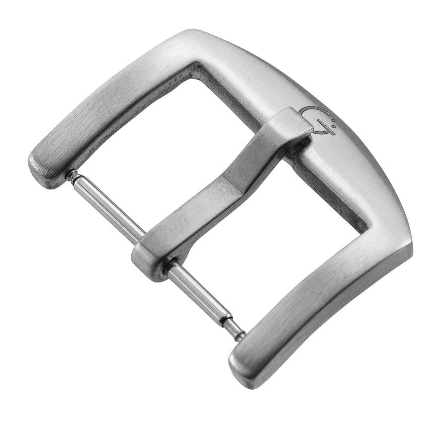 Gevril 22mm Brushed Stainless Steel Tang Buckle