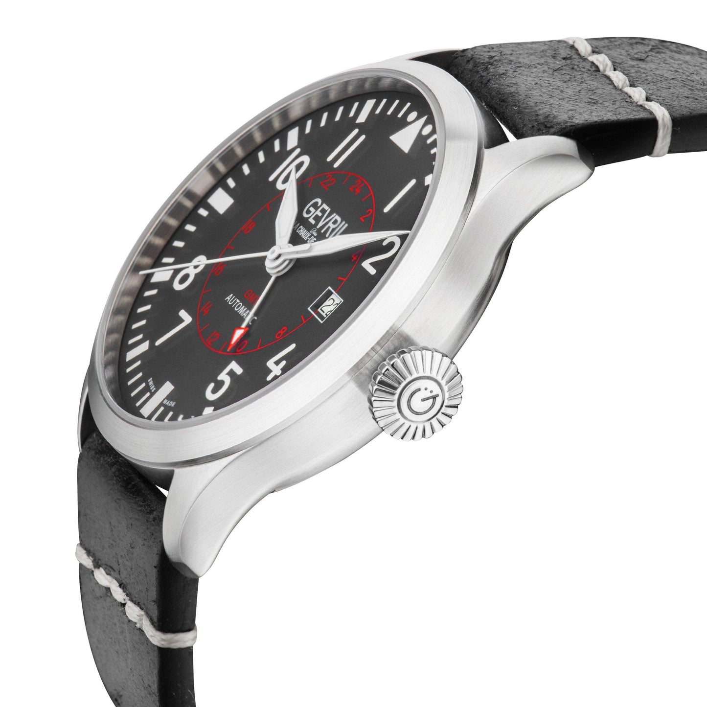 Gevril-Luxury-Swiss-Watches-Gevril Vaughn GMT - Pilot-