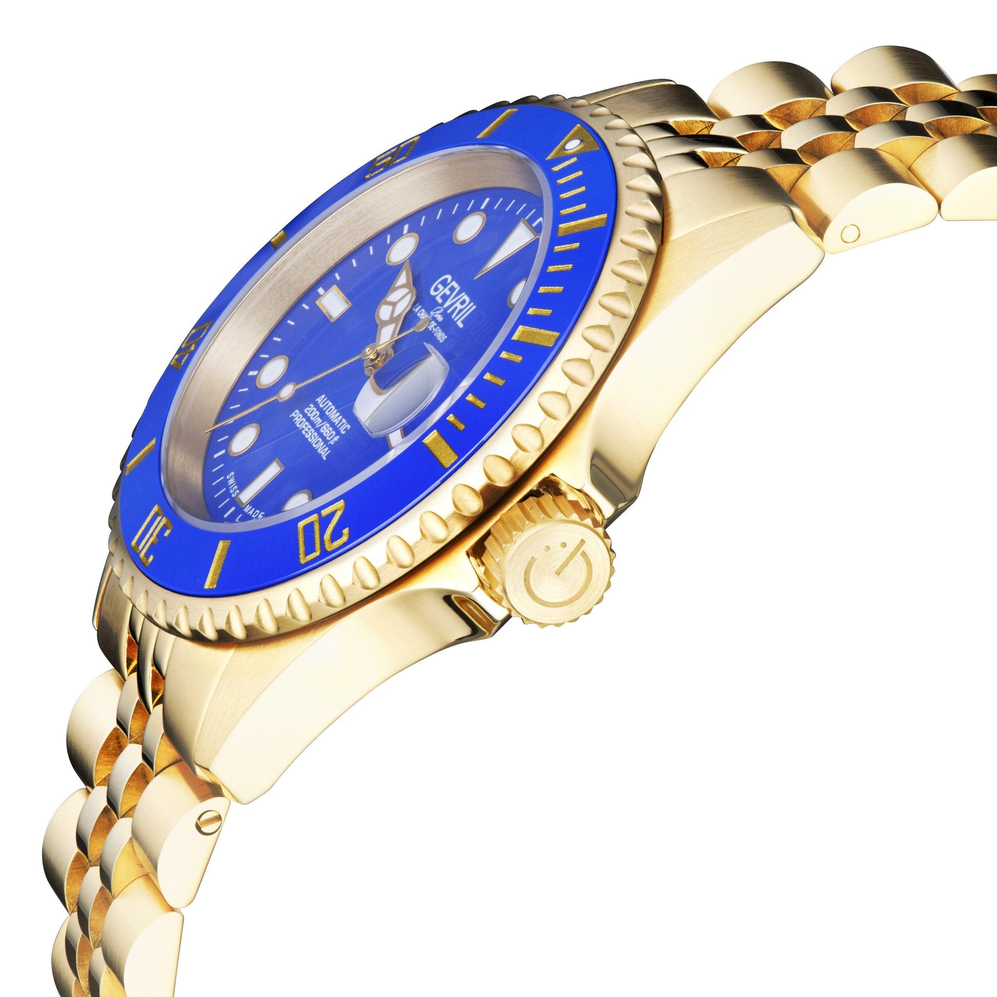 Gevril-Luxury-Swiss-Watches-Gevril Wall Street - Ceramic Bezel-